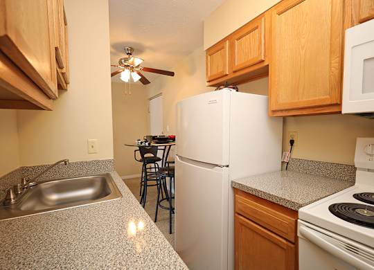 Model Kitchen at Edgewater Landing Apartments in Cleveland OH