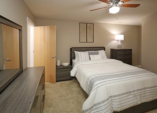 Model Suite Updated Master Bedroom - Stonebridge Waterfront in Flats District Cleveland OH