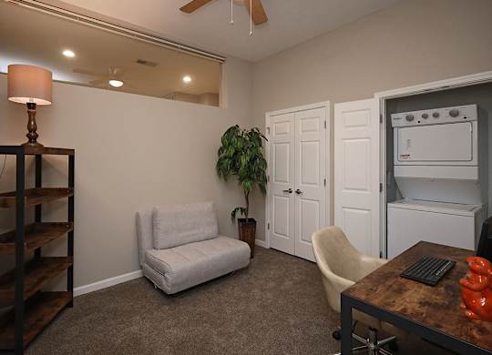 Bedroom at The Residences at 668 Apartments, Cleveland OH 44114