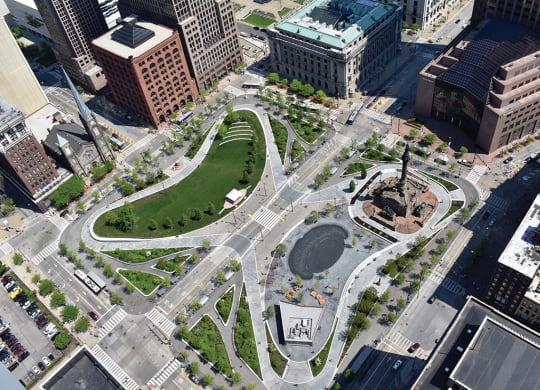 Cleveland Public Square at The Terminal Tower Residences Apartments, Cleveland, Ohio