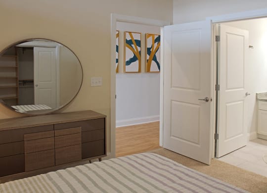 Comfortable Bedroom With Accessible Closet at Residences at Halle, Cleveland, 44113