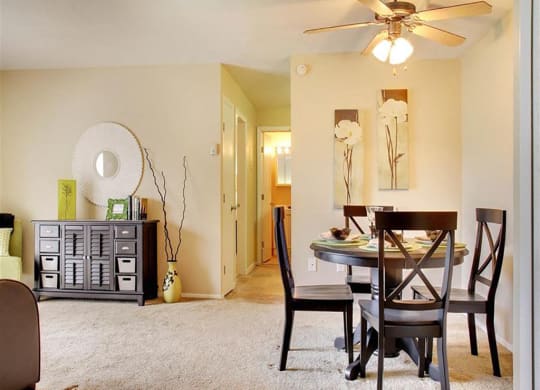 Model Dining Area at Lakeland Terrace in Euclid, OH