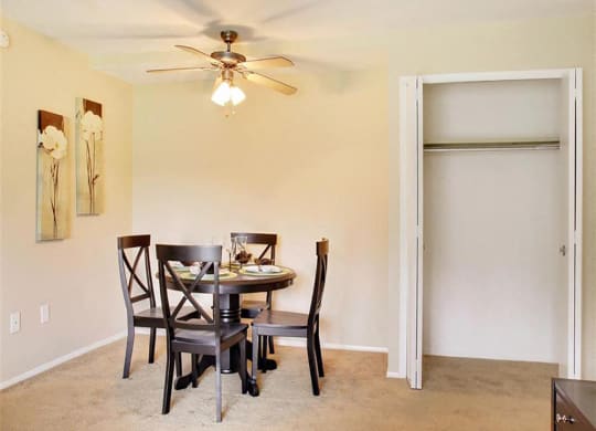 Model Dining Area at Lakeland Terrace in Euclid, OH