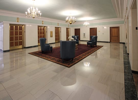 Residences lobby at Residences at Leader, Cleveland