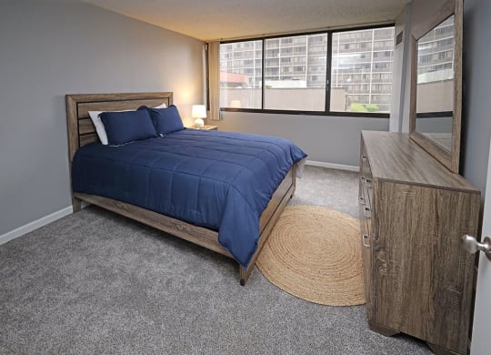 Newly Renovated Model Suite at Reserve Square in Cleveland OH - Bedroom