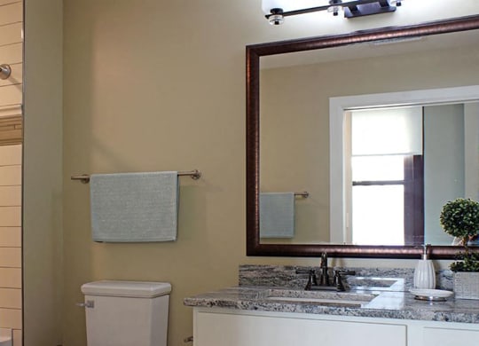 Spa Inspired Bathroom at Residences at Leader, Cleveland, Ohio