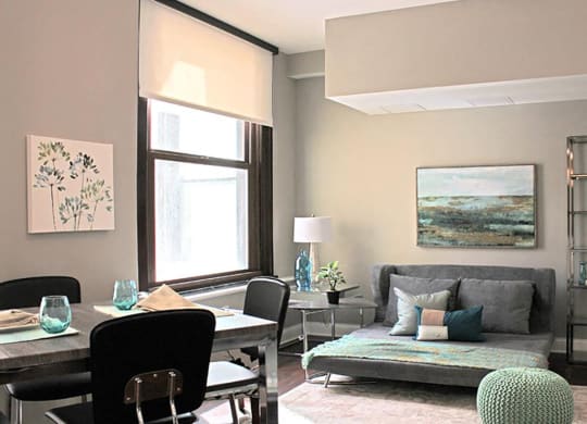 Style 02 Model - Studio - Living Area  at Residences at Leader, Cleveland, Ohio