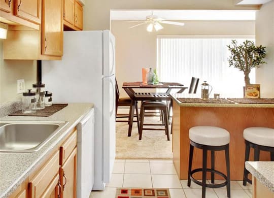Model Kitchen at Oliver House Apartments in Shaker Heights, OH