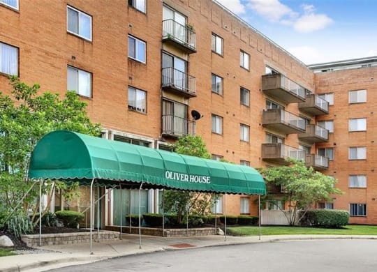 Building Exterior at Oliver House Apartments in Shaker Heights, OH