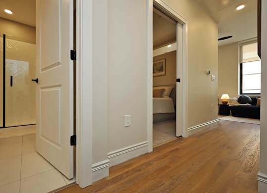 Apartment Suite Hallway In-suite Laundry at The Electric Building Cleveland