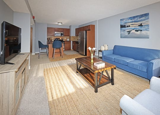 Reserve Square Model - Living Area at Reserve Square, Cleveland Ohio