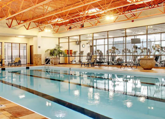 Heated Indoor Swimming Pool area at Reserve Square, Cleveland, 44114
