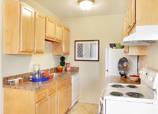 Model Kitchen at Summerwood Commons Apartments in Euclid, OH