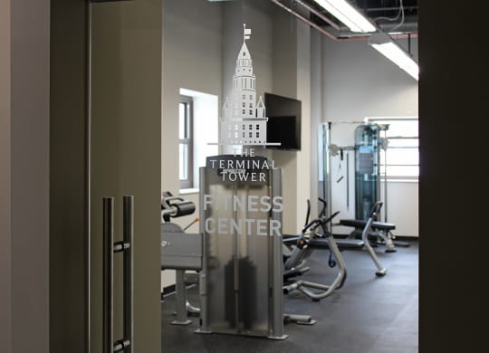 Two Level Fitness Center at The Terminal Tower Residences Apartments, Cleveland, OH