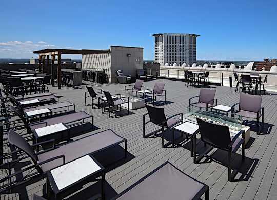 Rooftop Deck at The Terminal Tower in Downtown Cleveland OH