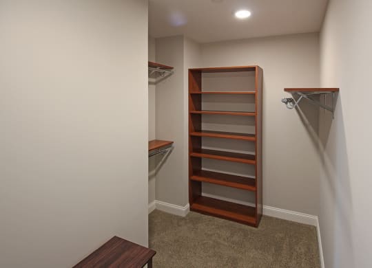 Walk-In Closet at The Terminal Tower Residences Apartments, Cleveland, Ohio