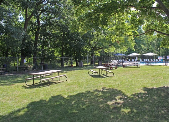 Lawn and green surroundings at Westbrook Village, Brooklyn, OH, 44144