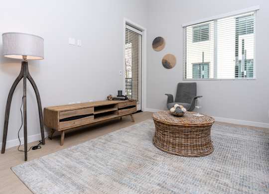 Living room with coffee table