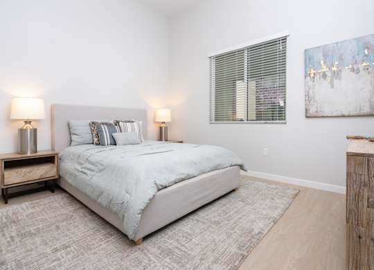 Bedroom with bed and window