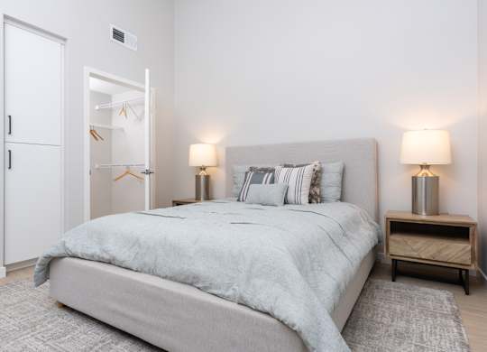 Bedroom with nightstand