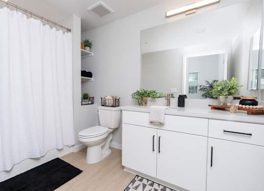 Bathroom with toilet and sink