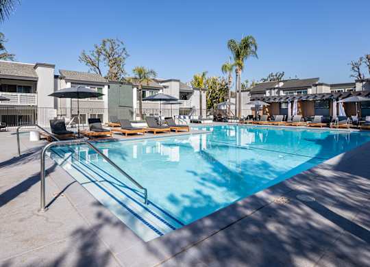 A large swimming pool at Verandas Apartments, West Covina, CA, 91791