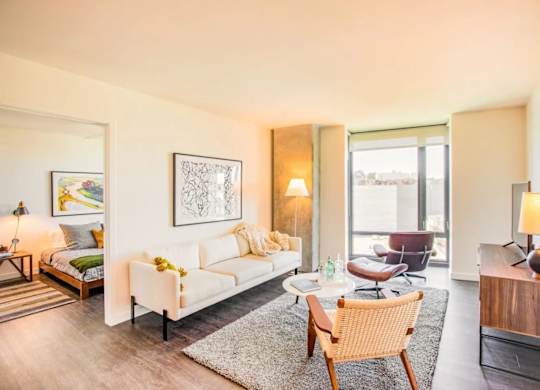 Modern Living Room at The Rise, San Francisco, CA  