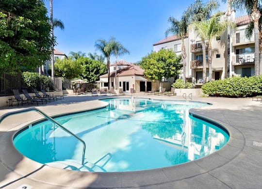 Pool at Norwalk Metropointe, California  