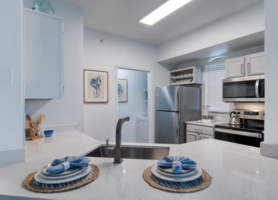 Fully Furnished Kitchen With Stainless Steel Appliances at Silverado, Frisco, TX