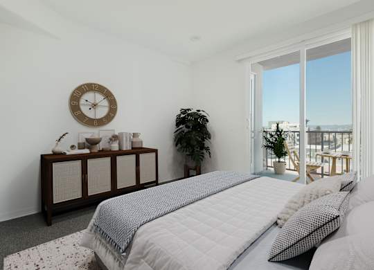 Bedroom With Windows at 422 South Lake, Los Angeles, CA 90057  