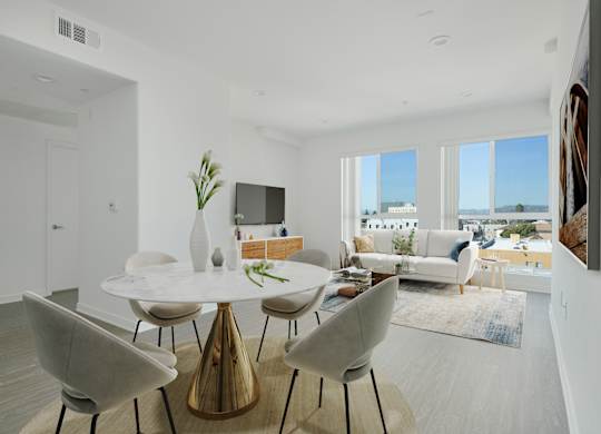 Dining Room at 422 South Lake, Los Angeles California  