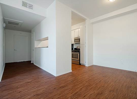 Unfurnished Living Area at Plaza Lafayette, Los Angeles California  