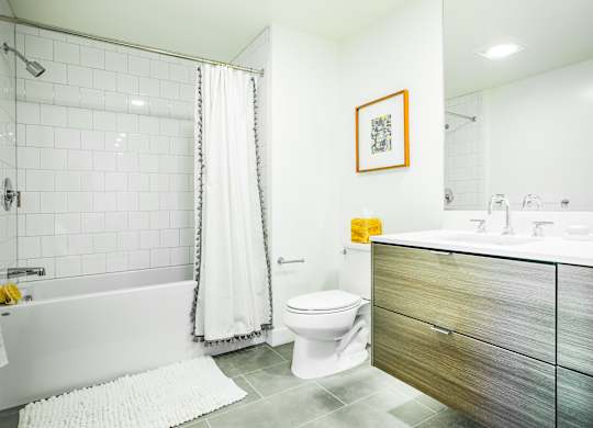 Bathroom With Bathtub at The Rise, San Francisco California  