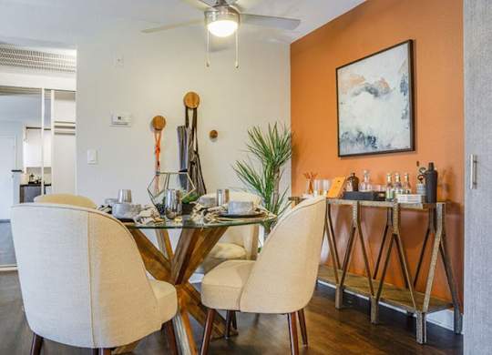 Elegant Dining Room at Solterra At Civic Center, Norwalk, CA 90650-8308  