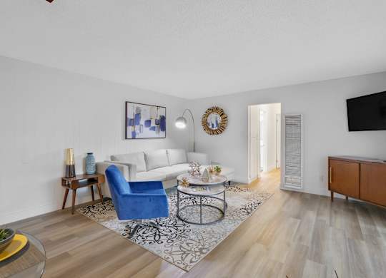 Living Room at Verandas Apartments, West Covina, CA, 91791