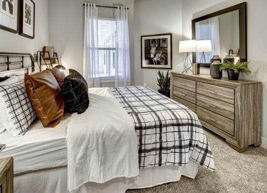 Comfortable Bedroom at Arise Riverside, Austin, TX, 78741