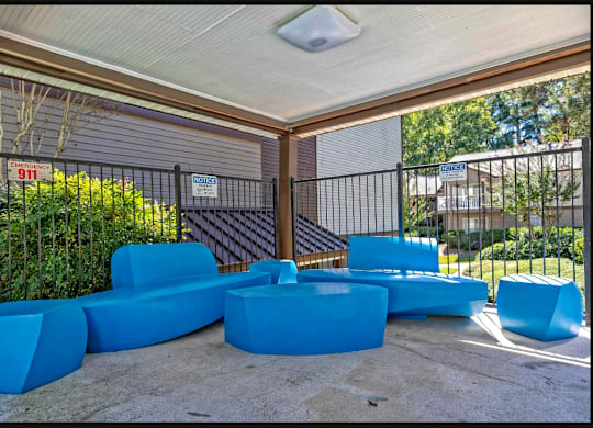 Shaded Patio at 400 Winchester, Atlanta