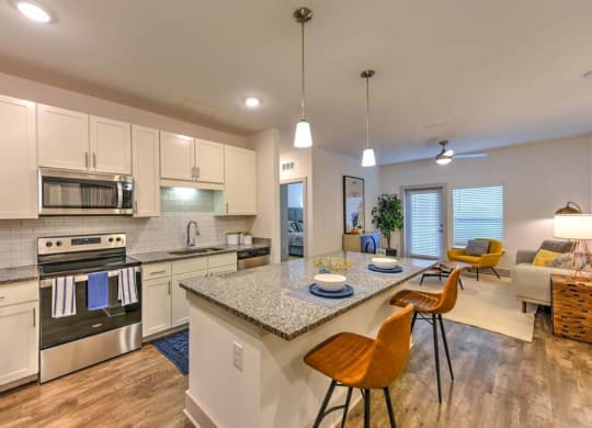 Kitchen with Center Island at Fountainhead, Jacksonville, FL, 32258
