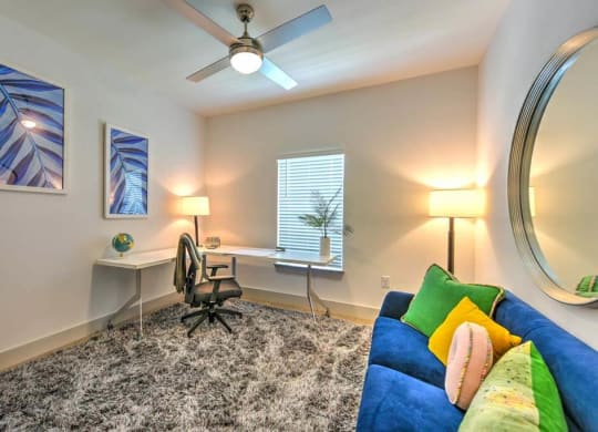 Room with Desk and Couch at Fountainhead, Jacksonville, FL, 32258