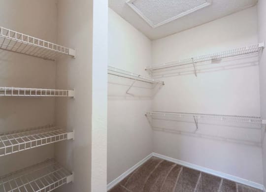a walk in closet in a bedroom  at Ocean Park, Florida, 32250