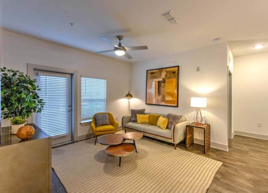 Living Room with a Couch and Carpet at Fountainhead, Jacksonville, FL, 32258