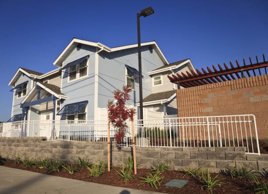 Mutual Housing at the Highlands units, landscaping, sidewalk