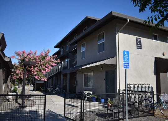 Owendale Mutual Housing Community unit exterior, courtyard