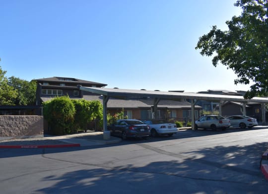 Owendale Mutual Housing Community covered parking stalls