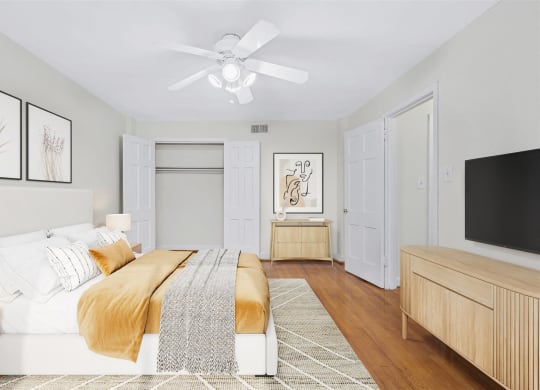 Falkland Chase Apartments in Silver Spring, Maryland Model Bedroom
