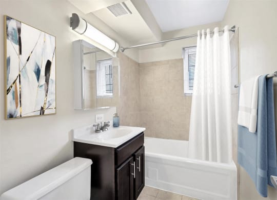 Falkland Chase Apartments in Silver Spring, Maryland Model Bathroom