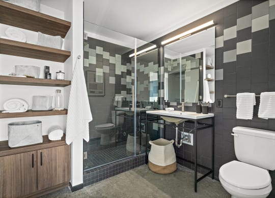 Reverb Bathroom Storage and Shower