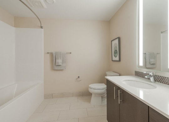 192nd West Lofts Bathroom with Bathtub
