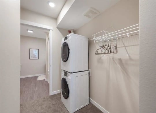 192nd West Lofts Walk-In Closet with Washer and Dryer