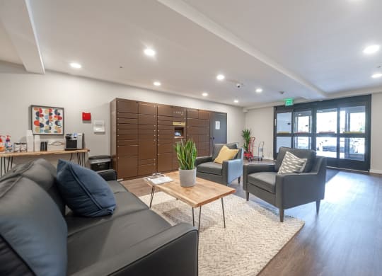 192nd West Lofts Clubhouse Lounge with Mailboxes